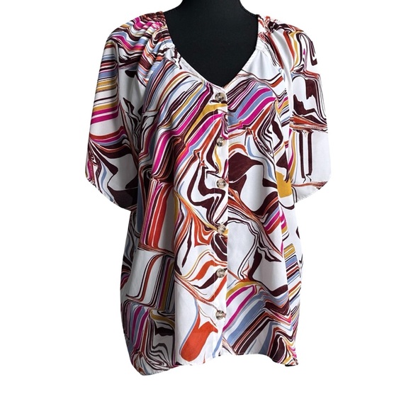 Haut Femme Cato Taille Plus 14/16W - Vert Uni Sans Manches - Zip Côté